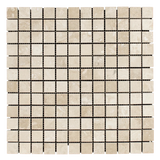 Ivory Travertine 1x1 Honed Mosaic Tile - TILE & MOSAIC DEPOT