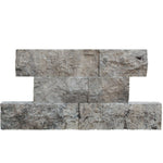 Silver Travertine 4xFree Length Split Face - TILE & MOSAIC DEPOT