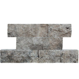 Silver Travertine 4xFree Length Split Face - TILE & MOSAIC DEPOT