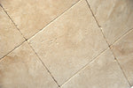 Ivory Travertine 12x12 Unfilled and Tumbled Tile - TILE & MOSAIC DEPOT