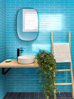 COLOR PALETTE TURQUOISE CLOUD GLOSS Glass Mosaic Tile - TILE & MOSAIC DEPOT