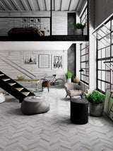 Acadia Spiga Gris Porcelain Tile - TILE & MOSAIC DEPOT