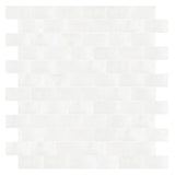 Afyon White Marble 1x2 Polished Brick Mosaic Tile - TILE & MOSAIC DEPOT