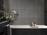 GLAMOUR WEAVE DARK Glass Mosaic Tile - TILE & MOSAIC DEPOT