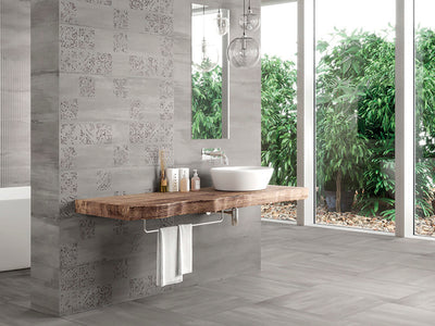 ATLANTIS  SMOKE 12x40 Ceramic Tile - TILE & MOSAIC DEPOT