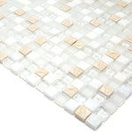 INKA MINI POLAR Glass, Resin, Stone Mosaic Tile - TILE & MOSAIC DEPOT