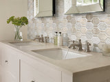 Bali Pacific Rim Crema Crema Marfil Mosaic Tile - TILE & MOSAIC DEPOT