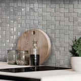 BALI BALINESE CARRARA Bianco Carrara/ Glass Mosaic Tile - TILE & MOSAIC DEPOT