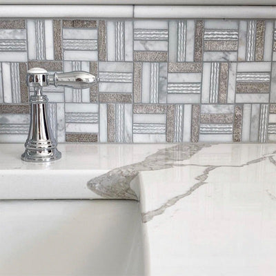 ARTISTIC BASTONI 2 stone Mosaic Tile - TILE & MOSAIC DEPOT