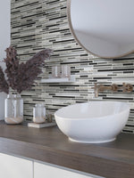 CASCADES ELEMENTS glass, stone Mosaic Tile - TILE & MOSAIC DEPOT