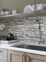 CASCADES CANYON glass, stone Mosaic Tile - TILE & MOSAIC DEPOT