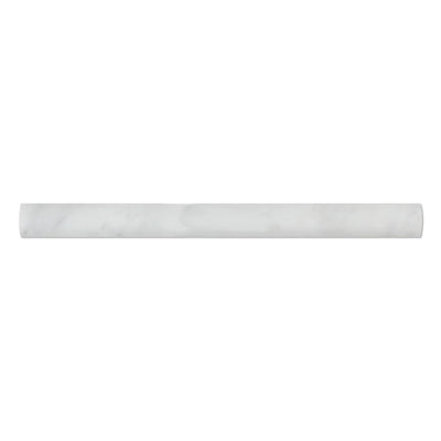 white carrara quarter round