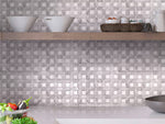 Dc Metro Cleveland Park Thassos/ Bianco Carrara Mosaic Tile - TILE & MOSAIC DEPOT