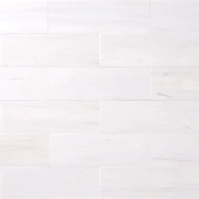 Bianco Dolomite Marble 2x8 Honed Tile - TILE & MOSAIC DEPOT