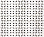 Bianco Dolomite Marble Basketweave with Black Dots Polished Mosaic Tile - TILE & MOSAIC DEPOT