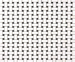 Bianco Dolomite Marble Basketweave with Black Dots Honed Mosaic Tile - TILE & MOSAIC DEPOT