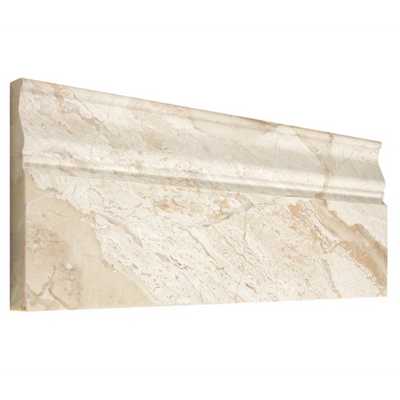 Royal Beige Marble 5x12 Polished Baseboard - TILE & MOSAIC DEPOT