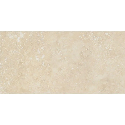 Ivory Travertine 12x24 Filled and Honed Tile - TILE & MOSAIC DEPOT