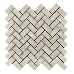 Euro Cream Limestone 1x2 herringbone Honed Mosaic Tile