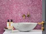 GEMS ROSE QUARTZ Glass Mosaic Tile - TILE & MOSAIC DEPOT