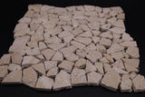 Noce Travertine Flat Pebble / Paledian (Random Broken) Mosaic Tile - TILE & MOSAIC DEPOT