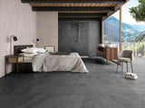 JUMANJI  BLACK 12X48 Porcelain Tile - TILE & MOSAIC DEPOT