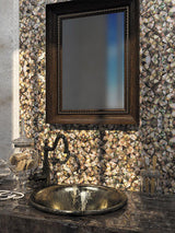 JEWELS OF THE SEA SOUTH SEA shell Mosaic Tile - TILE & MOSAIC DEPOT