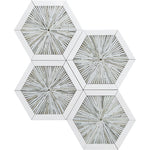 MICRONESIA Sapou Zebrino Dolomite Marble Mosaic Tile - TILE & MOSAIC DEPOT