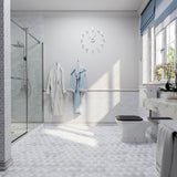 Mykonos Kapari Thassos / Blue Celeste / Paper White Mosaic Tile - TILE & MOSAIC DEPOT