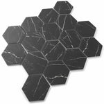 NANTUCKET MIACOMET HEX Recycled Glass Mosaic Tile - TILE & MOSAIC DEPOT