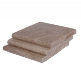 Noce Travertine 12x12 Tumbled 5 cm Pool Coping - TILE & MOSAIC DEPOT