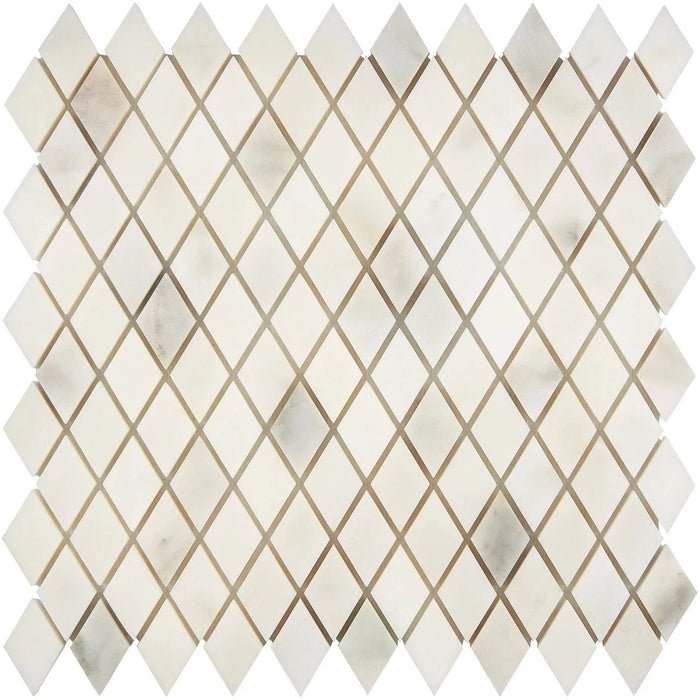 Calacatta Oliva Marble Diamond Polished Mosaic Tile - TILE & MOSAIC DEPOT