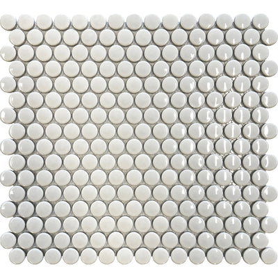 ORBIT COSMIC LATTE PENNY ROUND MOSAIC TILE - TILE & MOSAIC DEPOT