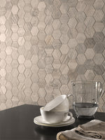 OREGON RUSTIC BIANCO HEX Porcelain Mosaic Tile - TILE & MOSAIC DEPOT