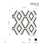 Geometro Python Draco Recycled Glass Mosaic Tile - TILE & MOSAIC DEPOT