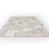 Malibu (Cream Silver) Travertine 3cm Paver Tumbled Versailles Pattern - TILE & MOSAIC DEPOT