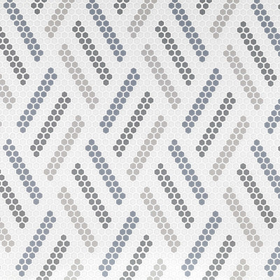 Geometro Missoni Retro Recycled Glass Mosaic Tile - TILE & MOSAIC DEPOT