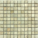 Seagrass Limestone 1x1 Tumbled Mosaic Tile - TILE & MOSAIC DEPOT