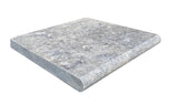 Silver Travertine 12x12 5cm Tumbled Pool Coping (Bullnose) - TILE & MOSAIC DEPOT