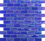 Vidrofina Cobalt Blue 1x2 Glass Mosaic Tile - TILE & MOSAIC DEPOT