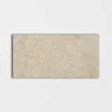 Ivory Travertine 12x24 Filled and Honed Tile - TILE & MOSAIC DEPOT