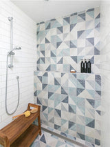 URBANA  WOOD BLUE Porcelain Tile - TILE & MOSAIC DEPOT