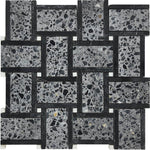 Contarini Terrazzo Dolomite Basketweave Mosaic Tile - TILE & MOSAIC DEPOT