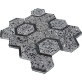 Canareggio Terrazzo Dolomite Black Limestone Mosaic Tile - TILE & MOSAIC DEPOT