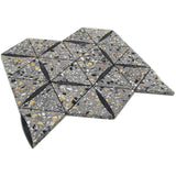 Danieli Terrazzo Black Limestone Mosaic Tile - TILE & MOSAIC DEPOT