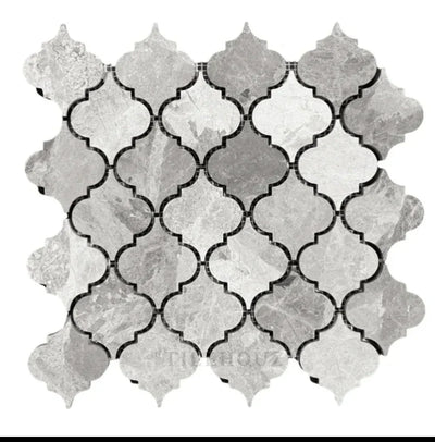 Atlantic Gray Marble Lantern Mosaic (3") Honed Marble Mosaic Tile - TILE & MOSAIC DEPOT