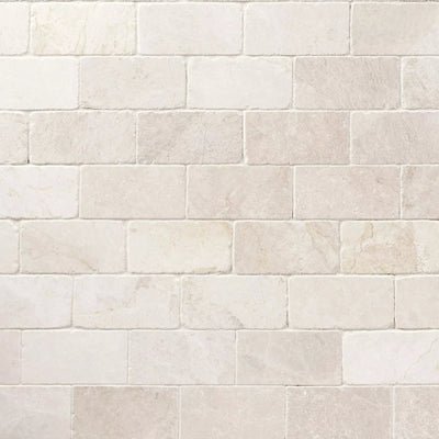 Botticino Beige Marble 3x6 Tumbled Tile