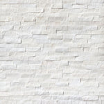 Cosmic White 6x24 Stacked Stone Ledger Panel