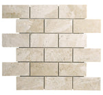 2x4 Royal Beige Polished Marble Brick Mosaic - TILE & MOSAIC DEPOT