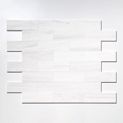 Bianco Dolomite Marble 4x12 Polished Tile - TILE & MOSAIC DEPOT